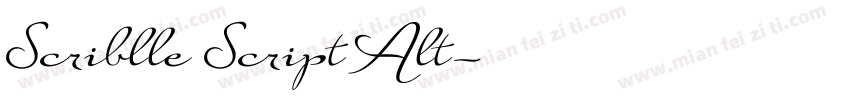 Scriblle Script Alt字体转换